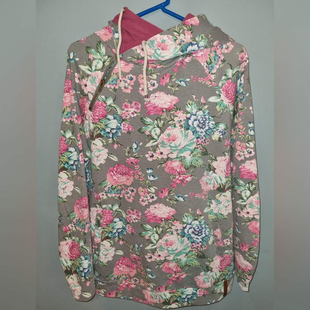 Ampersand DoubleHood Sweatshirt women's size xl